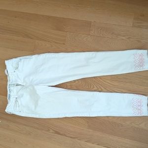 Gymboree super skinny girl white jeans size 12